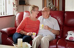 Margaret Brain with her husband, Bert