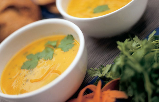 Carrot and coriander soup