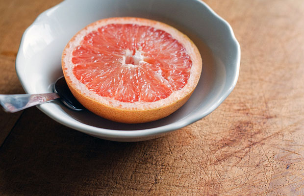Grapefruit in a bowl