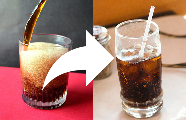 Swapping sugary cola for diet