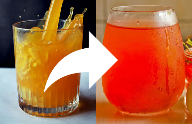 Swapping sugary squash or cordial for the no-added-sugar kind