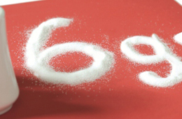 6g per day of salt per day