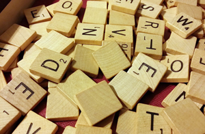 Scrabble letters