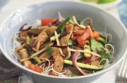 Thai turkey stir-fry