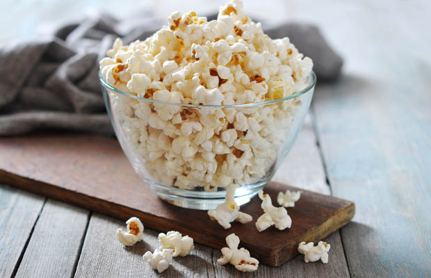 A bowl of healthy popcorn