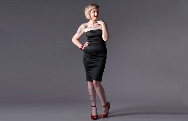 Shell Williams modelling a BHF shop style