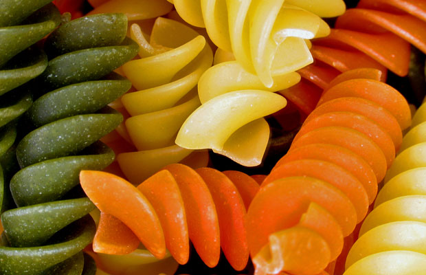 Coloured pasta