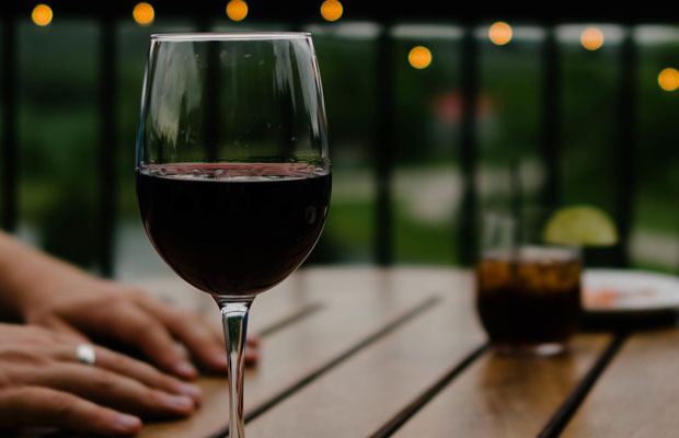 Glass of wine
