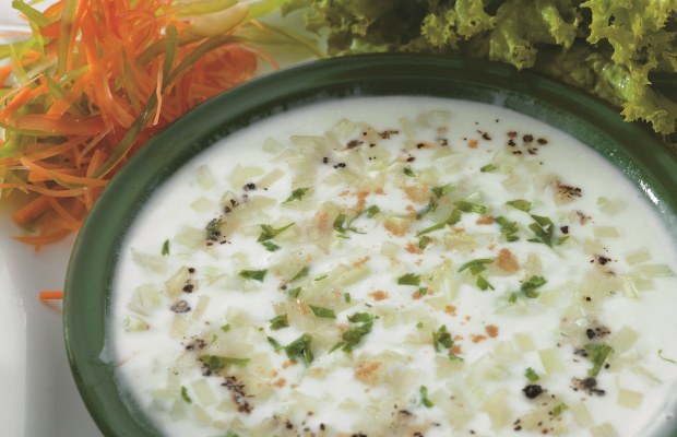 Raitha with cucumber (kheera)