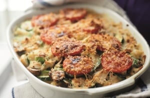 Healthy chicken and mushroom pasta bake Healthy chicken and mushroom pasta bake