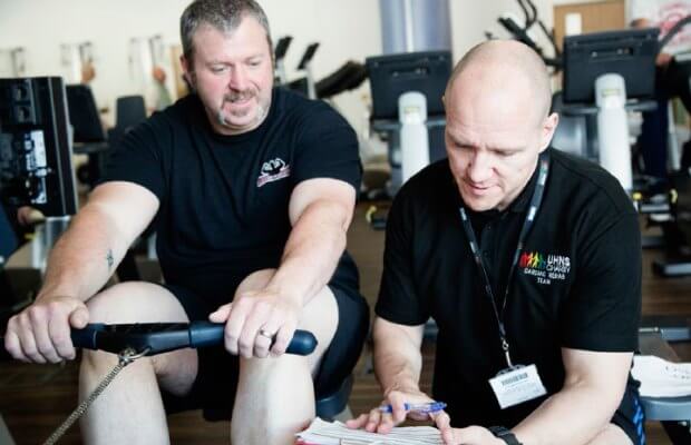 First exercise steps cardiac rehab