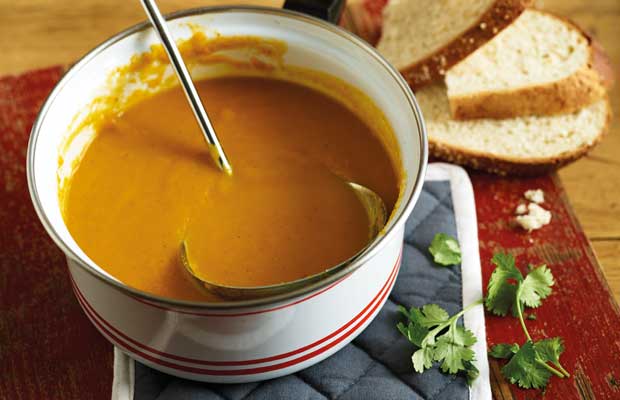 Moroccan-spiced carrot soup