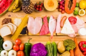 Balanced healthy diet