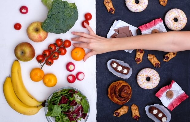 Food choices - Health and unhealthy foods