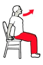 Seated yoga - Seated backbend