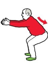 Yoga-style exercises - Chair pose