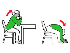 Seated yoga - seated forward fold