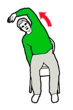 Seated yoga - Seated sideways bend