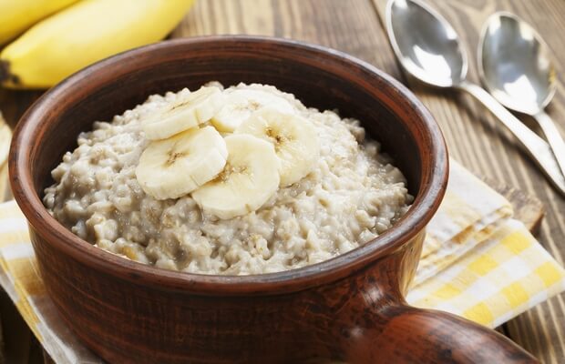 Porridge with banana