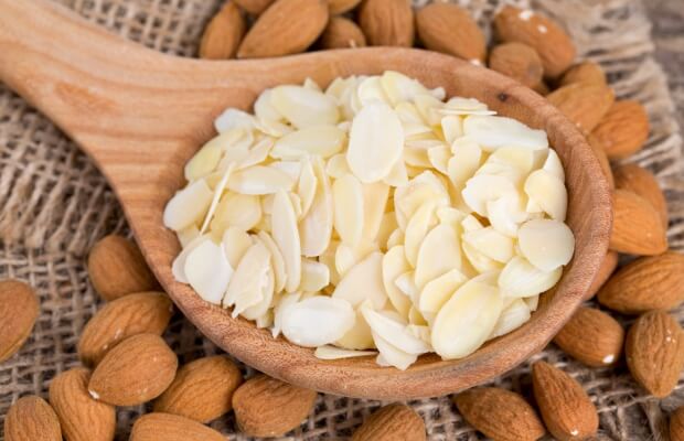Flaked almonds