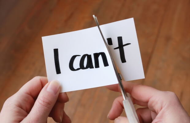 'I can't turning into 'I can'