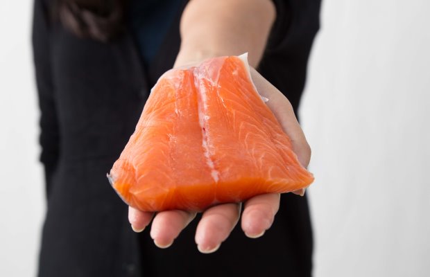 A portion of oily fish - Salmon