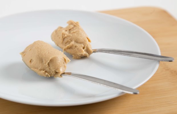 A portion of peanut butter
