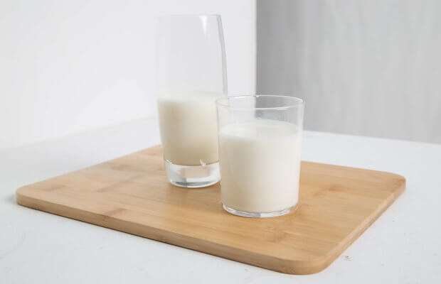 One portion of milk