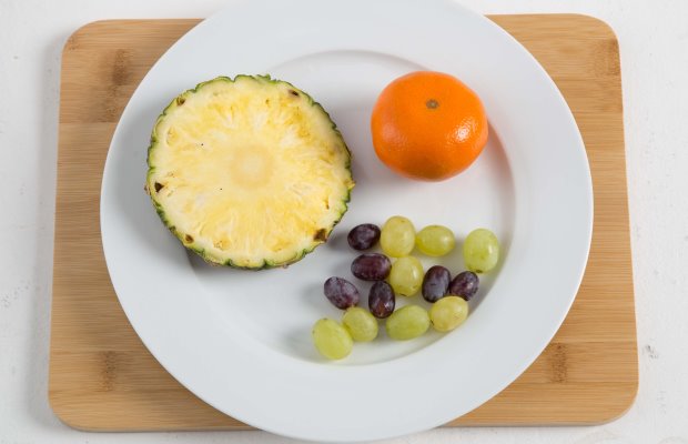 Portions of fruit