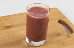 A glass of smoothie