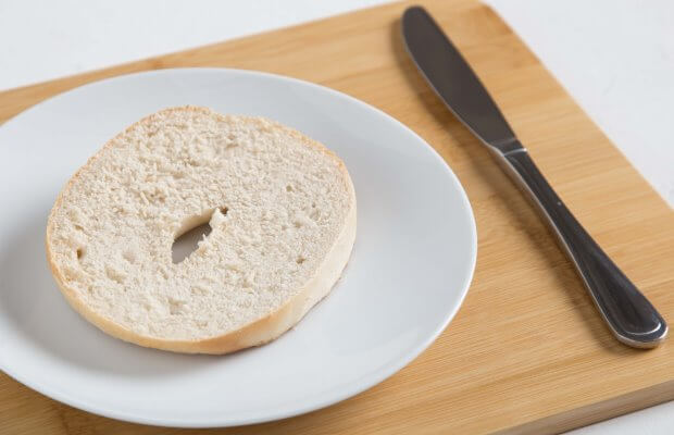 Half a bagel