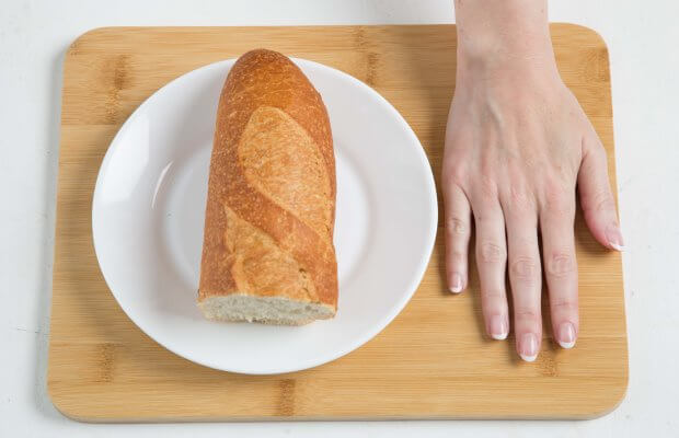 One portion of baguette