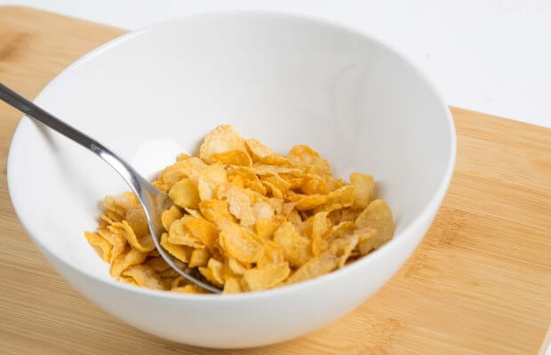 One portion of cornflakes