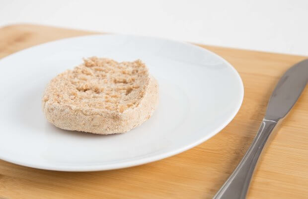 Half an English muffin