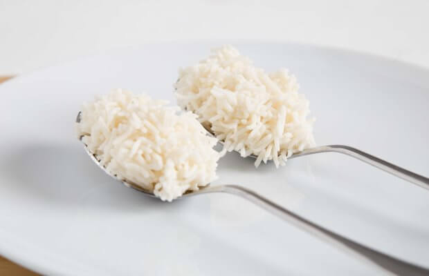 One portion of rice