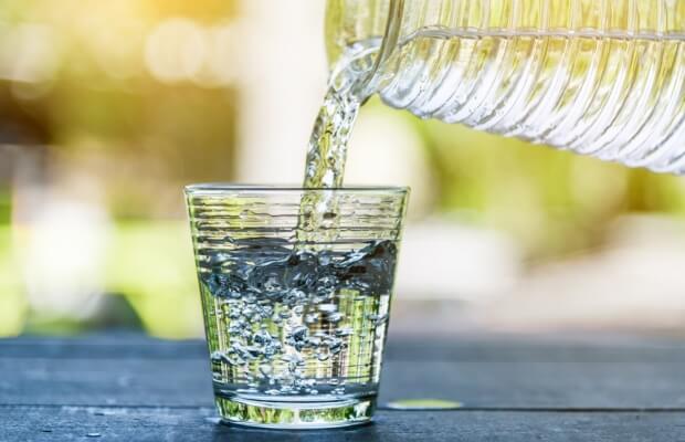 Glass of drinking water
