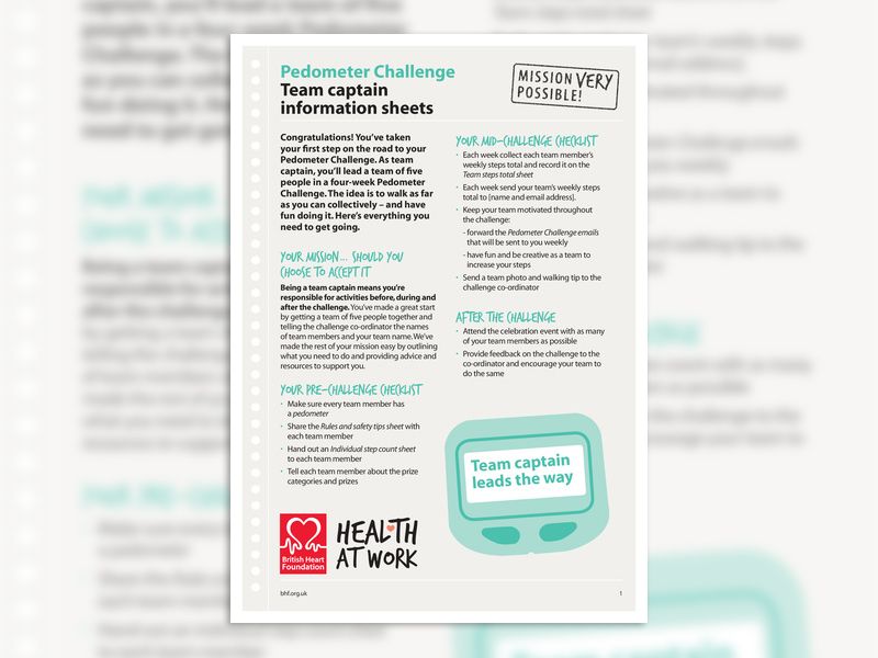 health-at-work-pedometer-challenge-team-captain-information-sheet