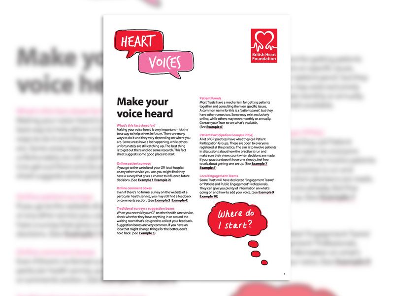 Heart Voices: Make your voice heard - BHF