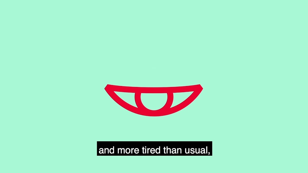 Thumbnail with a light green background and red icon of an eye