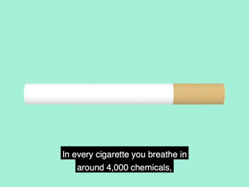 Illustration of a cigarette