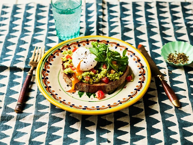 Avocado and poached egg on toast