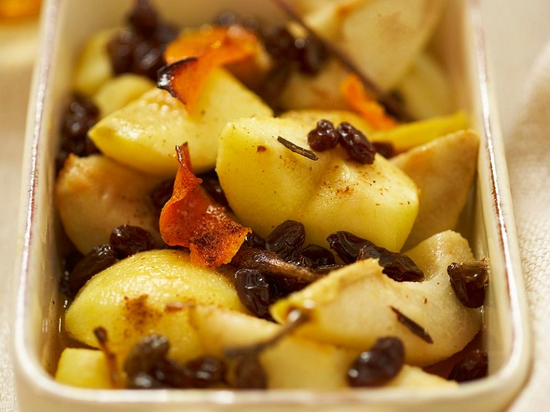 Baked citrus pears and apples