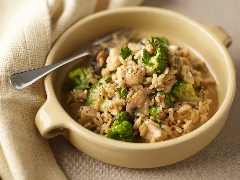 Chicken and broccoli risotto