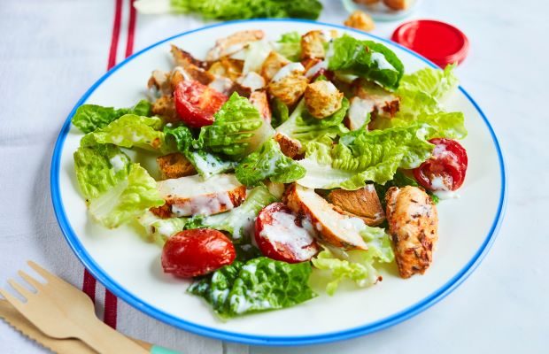 Healthier Caesar salad