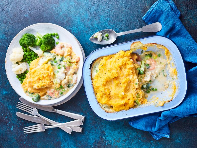 Healthy fish pie