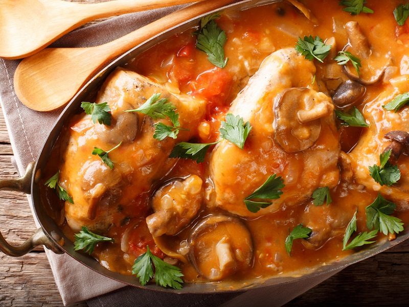 Mediterranean-style chicken casserole