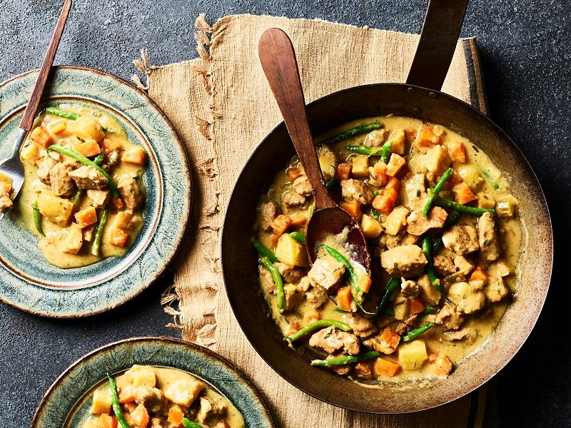 One-pot pork with parsnips