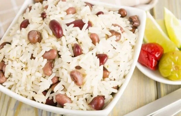 Rice and peas