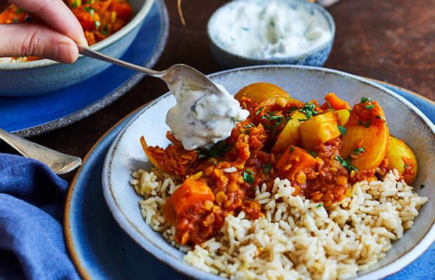 Root vegetable coconut curry