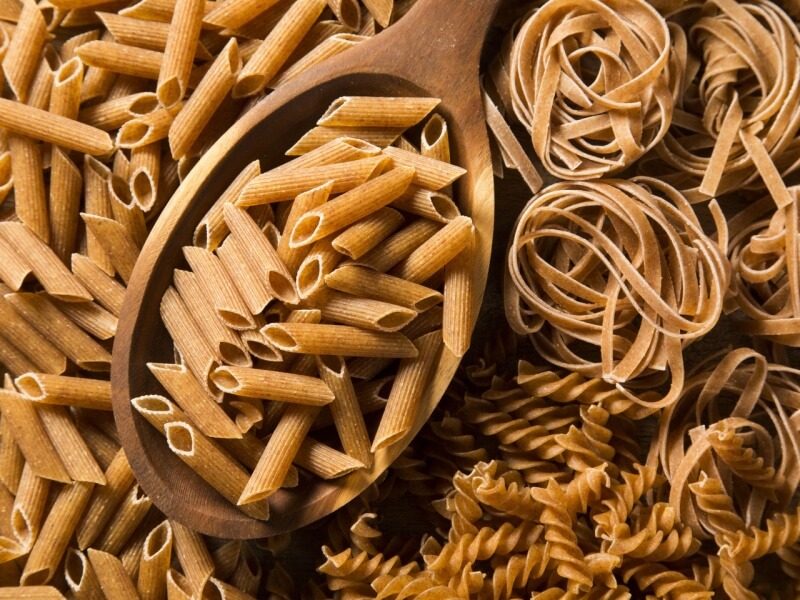 Three-bean pasta twist salad